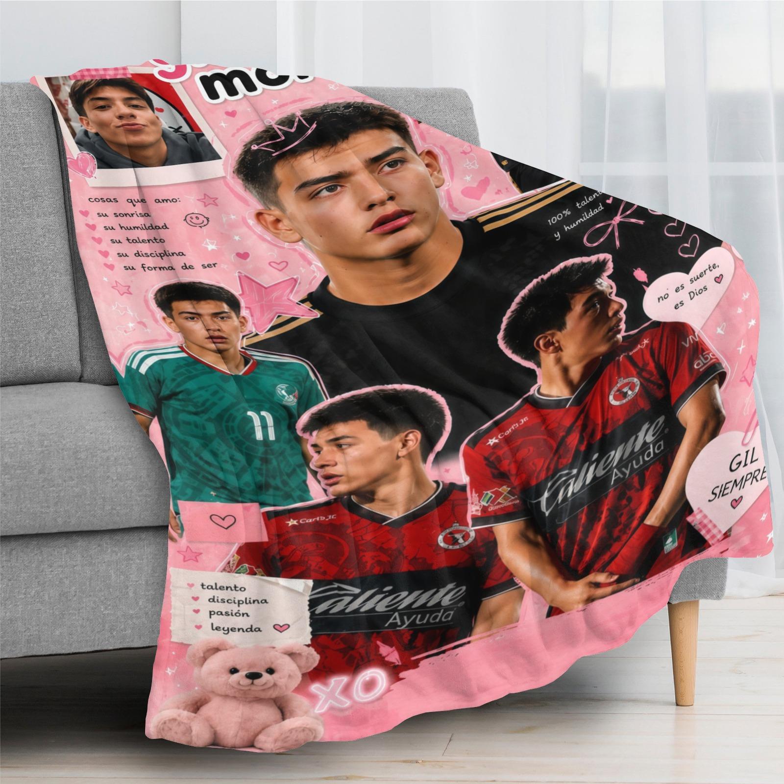 Gilberto Mora Soccer Soft Flannel Blanket for Mexico Football Fans, Player Photo Collage Throw with Mexican Soccer Star Art, Gilberto Mora Sports Blanket for Bedroom, Match Day Football Fan Throw for Couch and Game Rooms Decor Gilberto Mora Soccer Soft Flannel Blanket for Mexico Football Fans, Player Photo Collage Throw with Mexican Soccer Star Art, Gilberto Mora Sports Blanket for Bedroom, Match Day Football Fan Throw for Couch and Game Rooms Decor