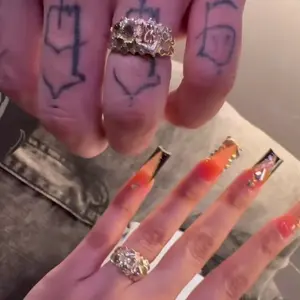 10k Gold Initial Nugget Individual Ring