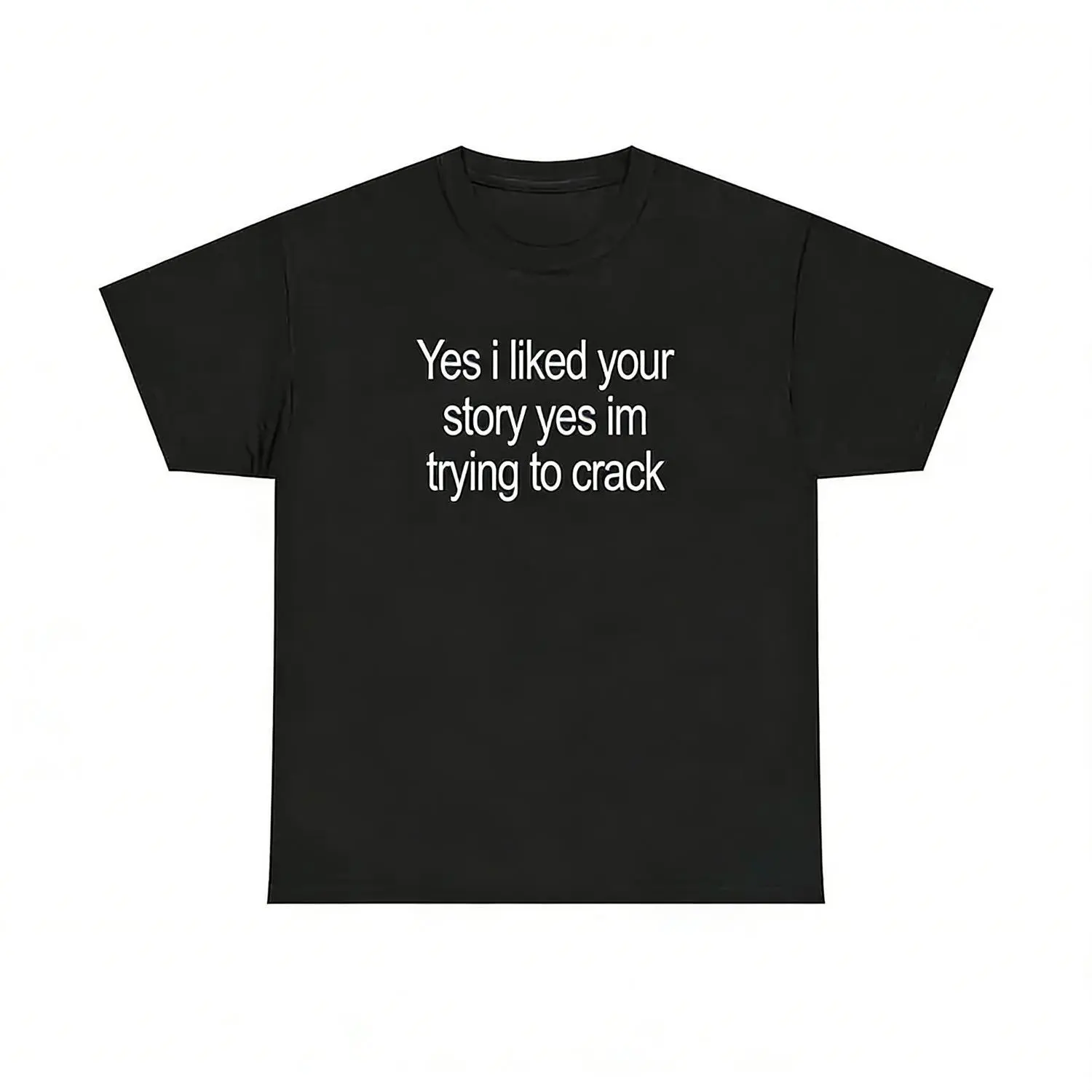 Women's Short-Sleeve Round Neck Top, Unisex Cotton Funny Meme Shirt, Casual Streetwear Tee, Shortsleeve, Tshirt, Meme Shirts Funny, Funny T-Shirts Meme