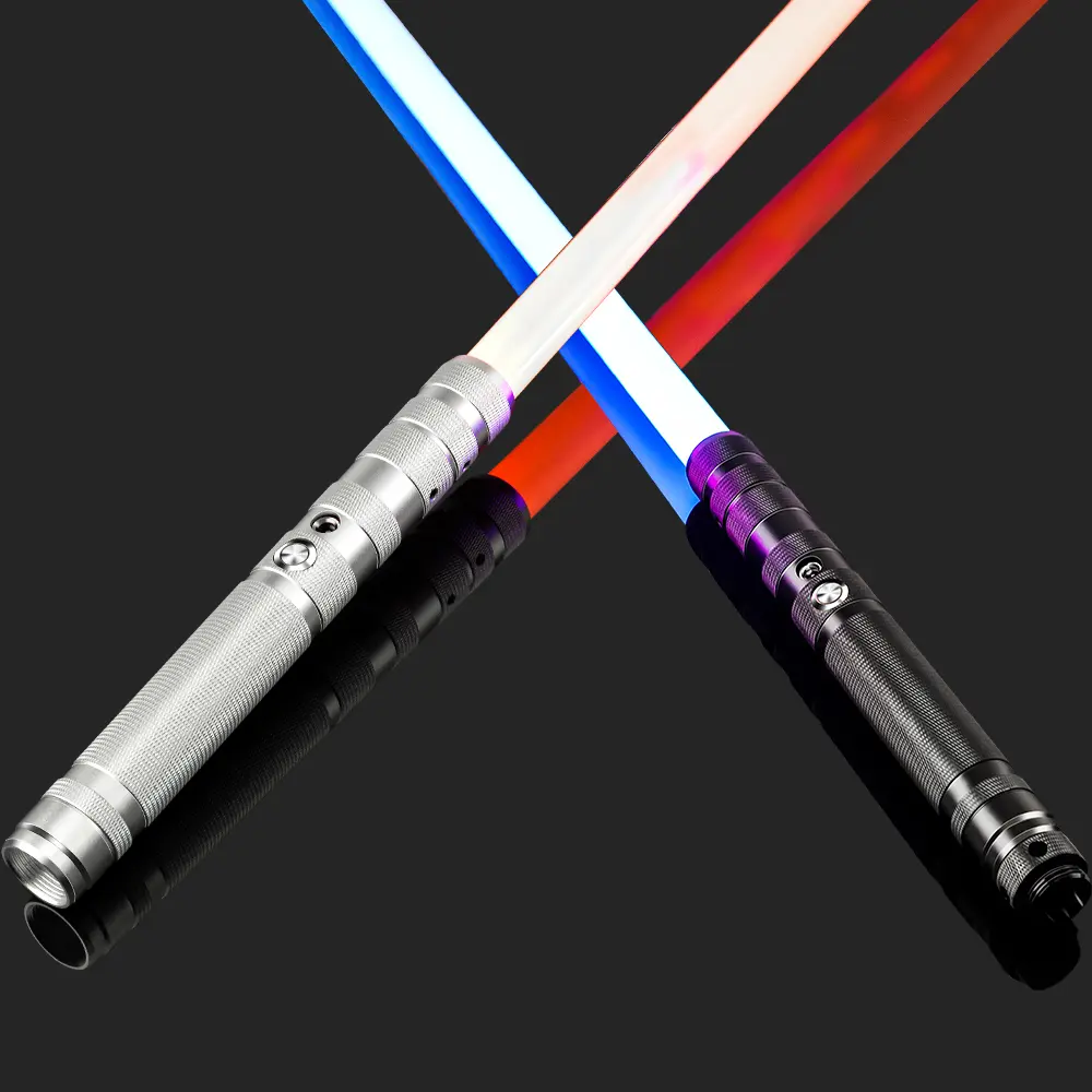 RGB LED Light Up Saber, 2-in-1 Detachable USB Rechargeable Lightsaber with Sounds, Kids & Adults Birthday Christmas Gift (Toys & Hobbies, Educational Science & Technology Toy)