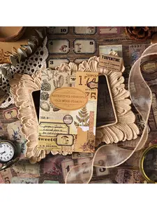 Scrapbooking Stickers Book, Vintage Stickers for journaling Scrapbook Papers