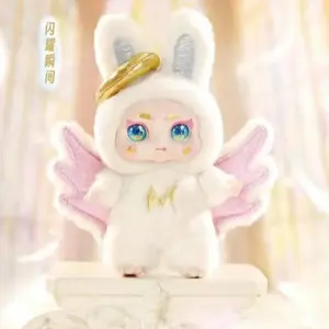 QIQI-DREAM maker Plush Toy,Mystery Boxes Bag Pendant Bunny Plush Dolls Soft Collectibles