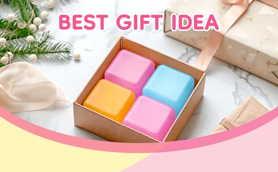4-Pack Mini Cube Slow Rising Squishy Stress Relief Balls, 2" Hand Squeeze Balls with Thick Filling, High-Density Oddly Satisfying Gadgets for Kids, Classroom Rewards