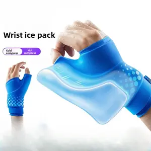 Reusable Gel Wrist Ice Pack Wrap, 3D Hot & Cold Therapy Wrist Support, Compression Brace for Carpal Tunnel, Arthritis, Sprains & Tendonitis Pain Relief