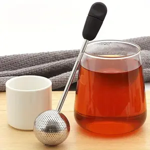1pc Tea Strainers Stainless Steel Tea Strainers For Loose Tea Fine Mesh Reusable Tea Leaf Infuser Grade Fine Tea Filter