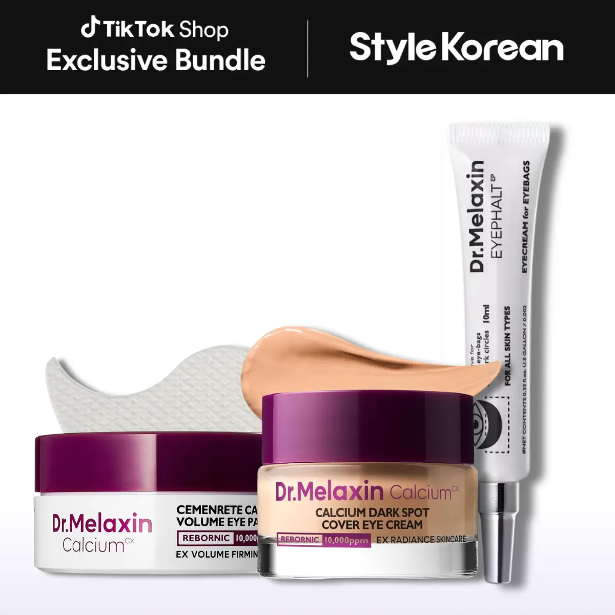 [Dr.Melaxin] Targeted Eye Recovery & Anti-Aging Trio | Intensive Care | Eye Patches, Dark Spot Cream & Eye Bag Cream