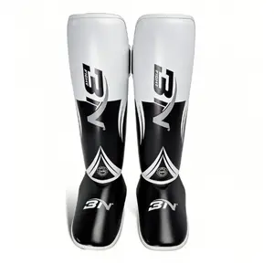 BN Thickened Sanda Leg Protectors, Adult Muay Thai Shin Guards, Kids Taekwondo Training Integrated Calf Pads