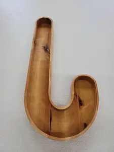 Wooden  candy cane candy dish