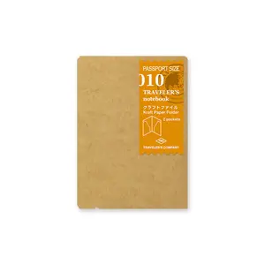 TRAVELER'S Company 010 Kraft Paper Folder (Passport Size)