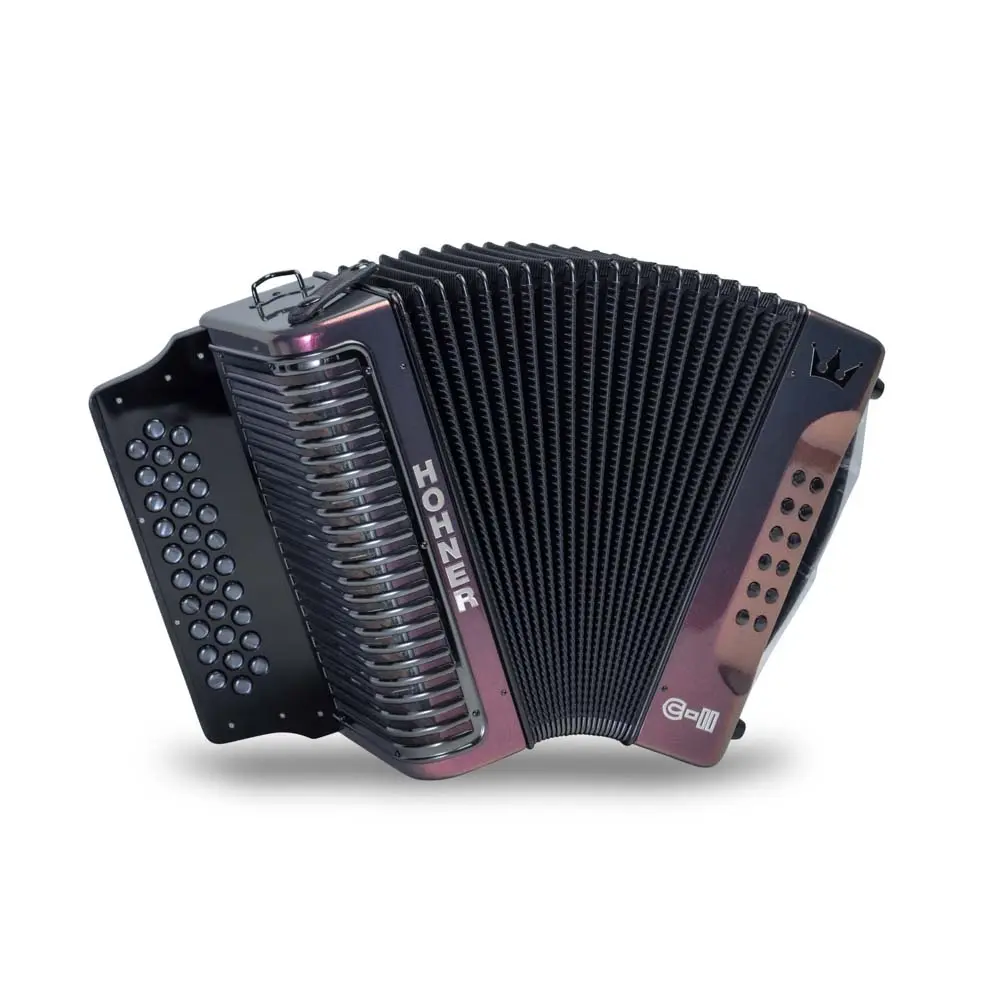 Hohner Corona C-II Acordeón FA Rojo a Oro