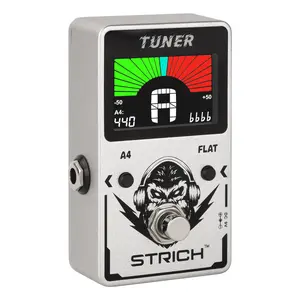 STRICH Tuner Pedal, Chromatic Guitar Tuner Pedal with Large Color Screen, Suitable for Electric Guitar and Bass True Bypass, 430-450 A4, Drop Key Adjustment.