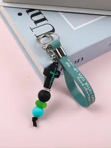 Bohemian Cross Keychain with Beads, Trendy Cute Keychain, Stylish Keychain, Keychain Pendant, Easy Carry Lanyard, 3D Cross Design, Backpack Decoration, Gift for Friends, Holiday Present, Keychain For Bags