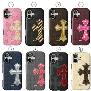 Sugar Cross - Brownscale Saint - Cheetah Cross - Pink Cheetah Cross I blunt tough phone case cover for phone 17 16 15 14