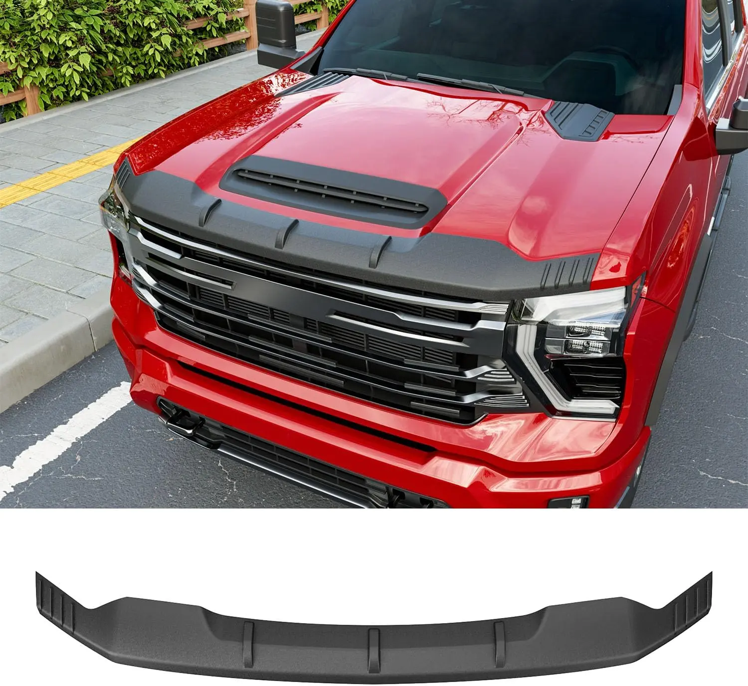 POWOQ Hood Protector Deflector Shield Upgraded TPE Hood Deflector Replacement for Cars Accessories