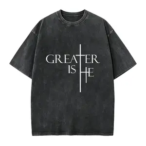 Greater Is He Shirt, Christian Cross T-Shirt, Faith Based Shirt, Bible Verse Shirt, Shirt For Christian, Religious Faith Shirt, Jesus Shirt
