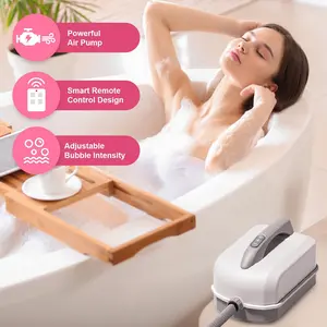 Bath Mat for Tub, 47x14.2 Inch Bubble Bathtub Mat with Remote Control, Air Massage, Adjustable Bubble Intensity, Aroma Diffuser, Waterproof Non-Slip Full Body Spa Massager Bath Mat For Tub Bath Mat Set