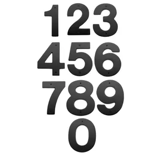 5" House Numbers, Flat Black