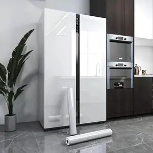 Roll [23.62 * 393.70 in ] clear kitchen greaseproof wall protector-removable cabinets and wall coverings-clear wallpaper for home desk decor-perfect for countertops, walls and desks