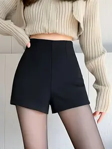 Women's Suit Shorts High Waist Slimming Fit A-Line Wide Leg Pants Casual Versatile Summer Fashion 2026 New Arrival