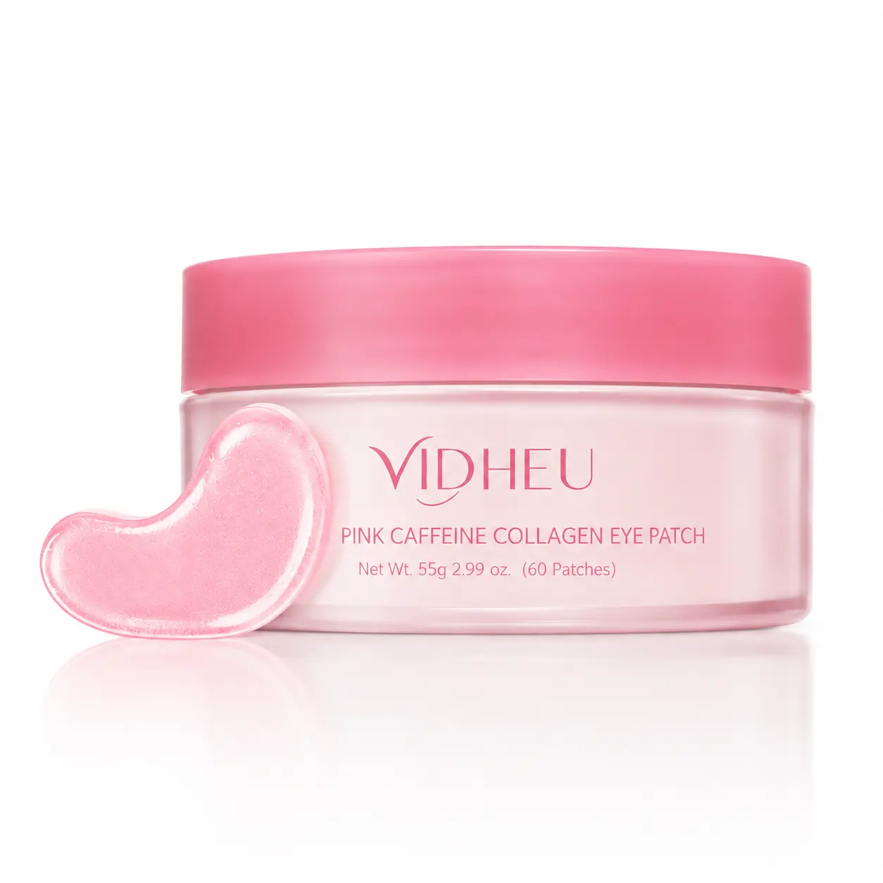 VIDHEU PDRN Caffeine Eye Patches | Erase Dark Circles & Eye Puffiness Overnight