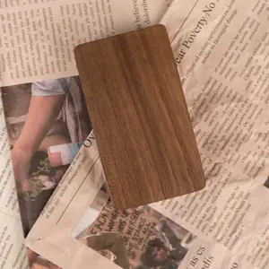 Personalized Wooden Ring Box, Mini Engagement Ring Holder Box with Single Slot, Square Wedding Ring Box for Ring, Elegant and Retro Ring Holder Box for Wedding, Ceremony Gift Light