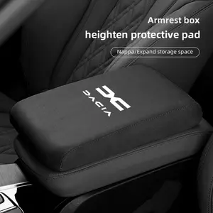 Car Armrest Mats Memory Foam Arm Rest Cushion For Dacia Logan Sandero Duster Lodgy Spring Jogger Dokker Stepway Bigster