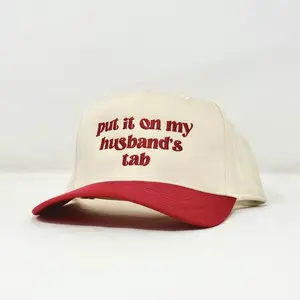 Put it on my Husband's Tab Trucker hat trendy hats vintage caps