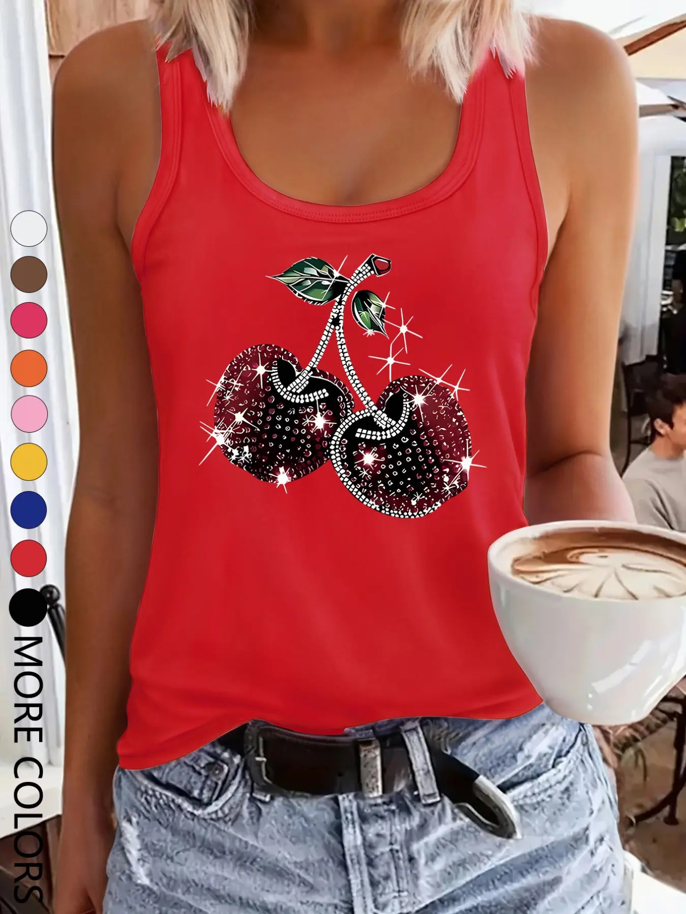 cherry tank top - TikTok Shop cherry tank top - TikTok Shop