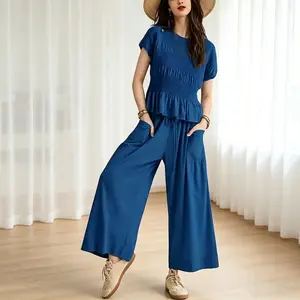 Women's British-Style Basic Elegant Patchwork Cotton Mid-Rise Harem Pants - Spring-Summer Casual Bottoms for Ladies