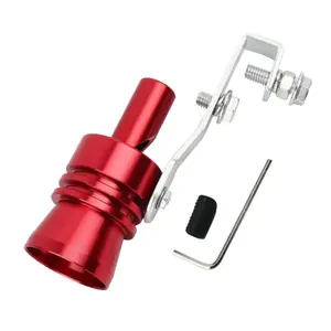 Car Turbo Sound Exhaust Whistle, Car Turbo Sound Exhaust Whistle with Clamp & Screw, Universal Car Exterior Accessories for Car Motorcycle Exhaust Pipes