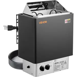 VEVOR Sauna Heater, 220V Electric Sauna Stove, Steam Bath Sauna Heater 3h Timer and Adjustable Temp for Max. 176 - 318 Cubic Feet, (4.5KW) FCC Certification