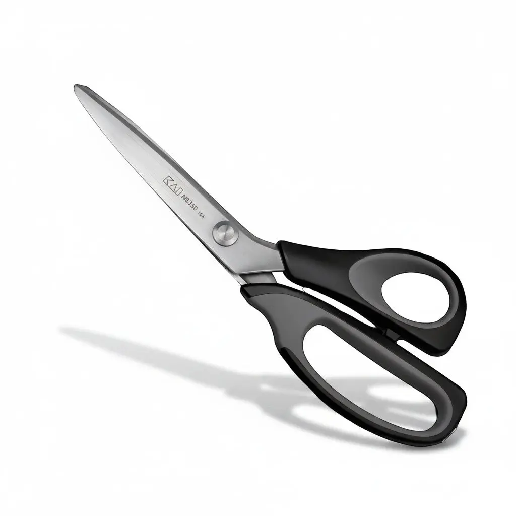 KAI® N5350 9.25" Pinking Scissors - Stainless Steel Cutting Shears, Pre-Edged Hand Tool for Fabric Trimming, Cutting Scissors, Pre-Edged Scissors