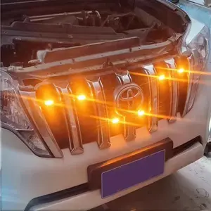 12V Car Grille Decorative Light, Universal LED Decorative Light, Car Modified Ambient Light, Car Accessories for Jeep Wrangler, Car Lighting Accessories