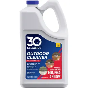 30 SECONDS Outdoor Cleaner for Mold, Mildew, and More, 1 Gallon Concentrate