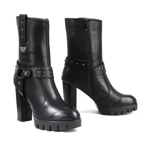 Milwaukee Leather Women’s Motorcycle Fashion Boots - Leather Riding Footwear