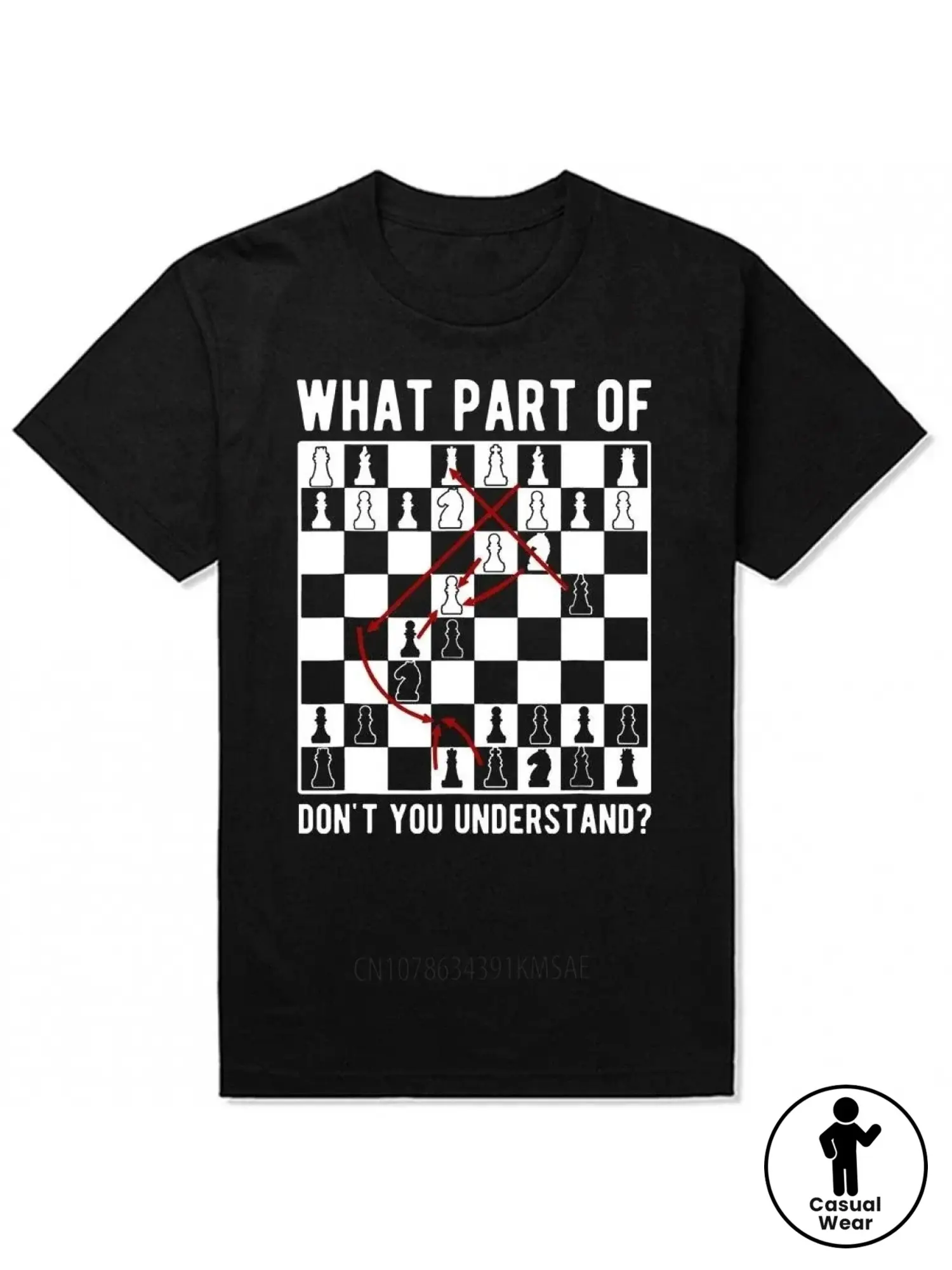 Men' Funny Chess T-Shirt Suitable for Chess Tourna unisex soft cotton short sleeve t shirt, vintage graphic casual tee for men women teens, perfect birthday holiday gift for camping travel gym daily street casual wear