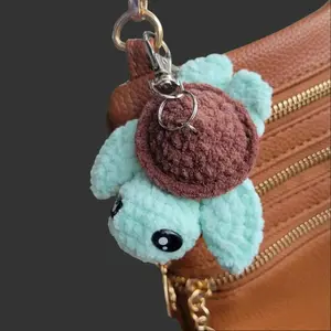Crochet Mini Turtle Keychain - Amigurumi Bag Charm - Kawaii Accessories