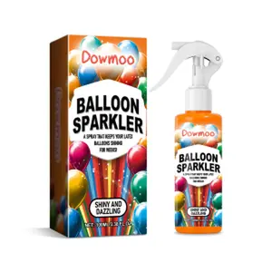 DOWMOO Latex Balloon Shine Spray Long Lasting Glossy Effect for Party Decoration Enhances Atmosphere Sparkle Spray