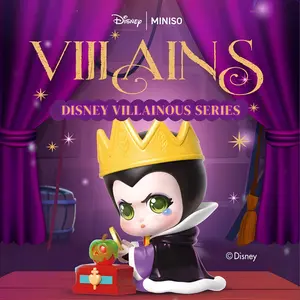 Disney Villainous Characters Collection Figure Surprise Box Collectible Figurines Features Iconic Disney Villains Withches Queen Cruella Ursula in Signature Styles Perfect for Villain Fans & Collectors Valentine Gift for Girlfriends