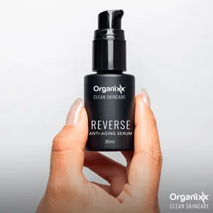 Organixx Reverse Anti-Aging Serum – Hydrating Face Serum for Fine Lines & Wrinkles | Tremella Mushroom, Argan Stem Cells & Antioxidants