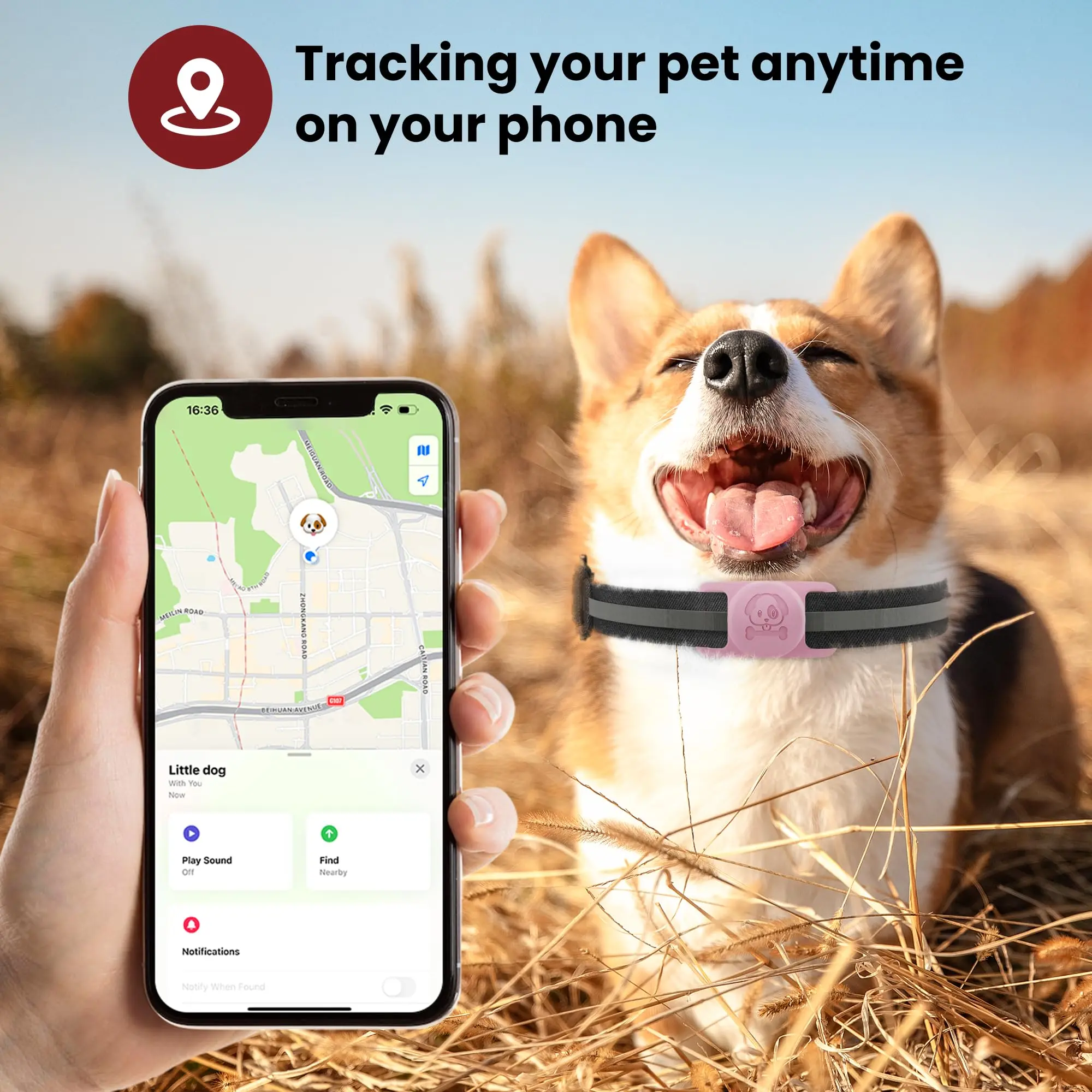 [Flash Deals] Tukio Waterproof Airtag Dog Collar Holder - Silicone Anti-Lost Protective Case for Apple Airtag/GPS Tracker(Find My for ios) Fits All Collar Widths Pet Gear tiktokshopbacktoschool,back to school,back to school haul