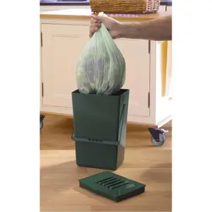 212 MAIN Biodegradable Kitchen Compost Caddy Liners, 20 Pieces Peacock-Themed Ecological Liners for Baby & Maternity Space Decoration