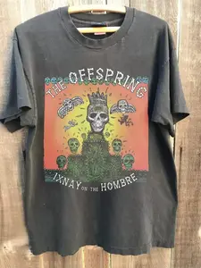 1997 The Offspring Ixnay on The Hombre Charcoal Cotton Unisex T-shirt S-5XL