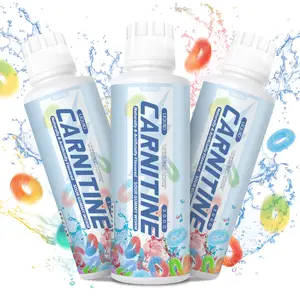 Carnitine 3000 Liquid Supplement for Energy and Recovery Support Dietary Carnitine Natural Sour Gummy Worm Flavor