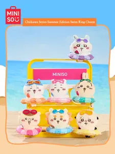 MINISO x Chiikawa Summer Swim Ring Plush Charm - Cute Usagi Bag Pendant, Soft Stuffed Keychain, Adorable Backpack Ornament, Perfect Gift for Girls & Fans, Exquisite Lightweight Decor for Daily Use