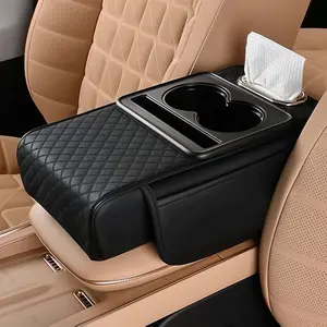 Car Armrest Cushion with Storage – 5-in-1 Console Organizer & Phone Holder