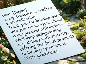 Thank-you Letter for Buyers