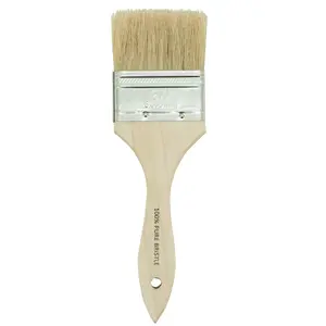 MBS Painting Supplies 2.5" Chip Brush w/ Sanded Wood Handle Natural Bristles