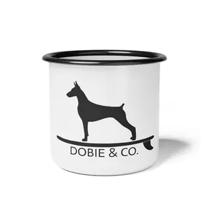 Vintage Inspired Enamel Camp Mug - Dobie