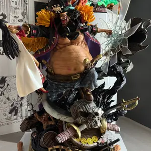 Blackbeard Dragon Collectible Figure with Detailed Armor and PVC material Sword Display